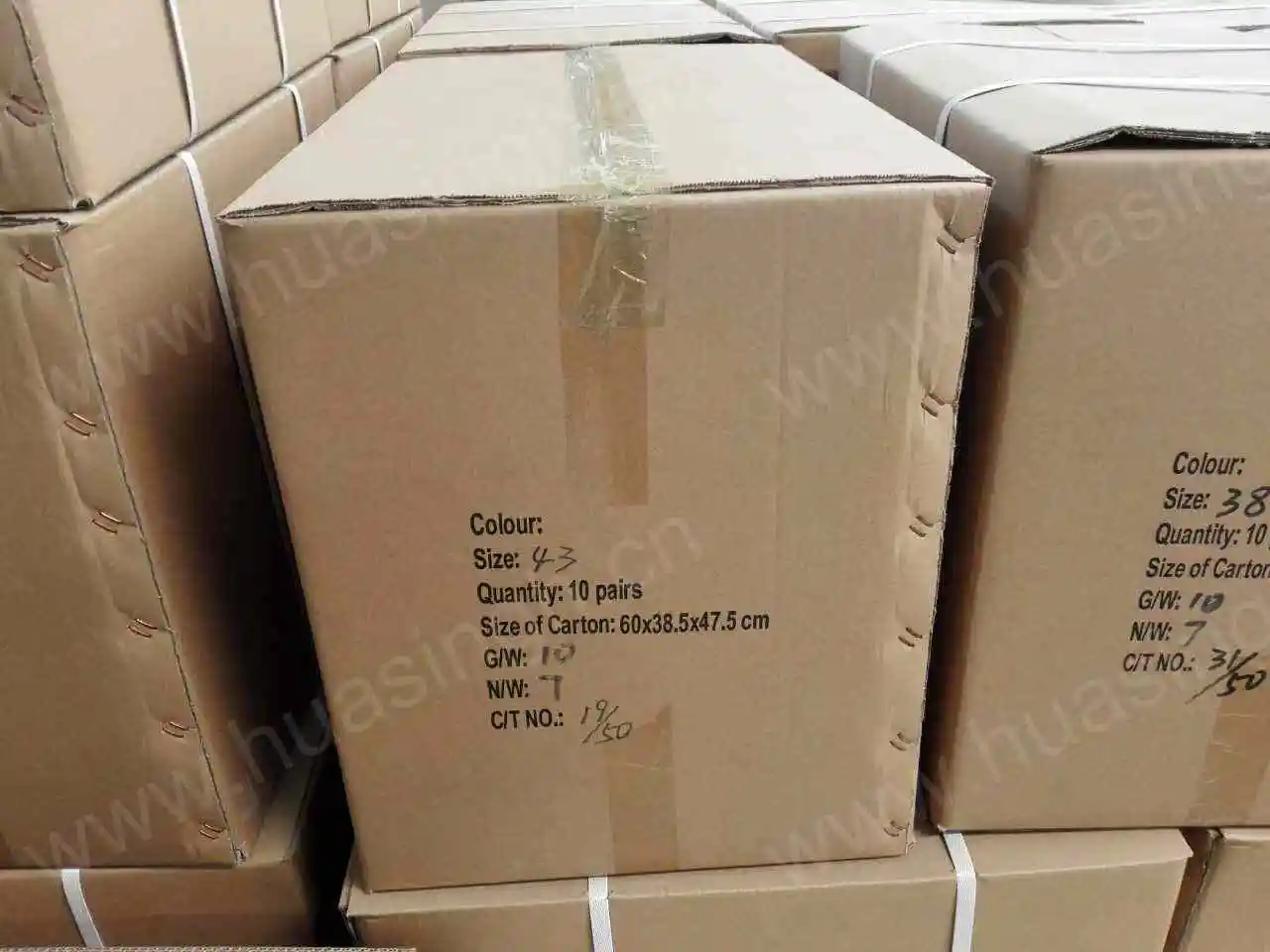 Packaging & shipping specifications