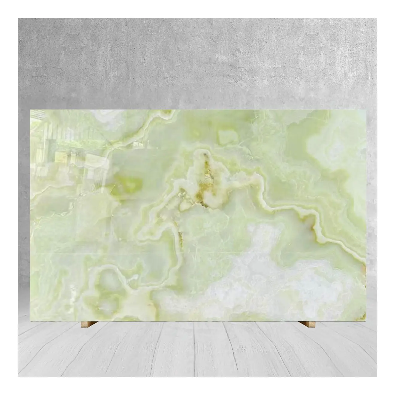 Customize Size Natural Light Green Onyx Slab for Kitchen Countertop Wall Panel Floor Tiles Onyx Vanity Basin Bar Table Onyx Vase