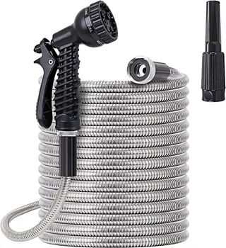 Factory Direct Sale Garden Multi-functional Watering Kits Spray shower 50Ft 75Ft 100Ft 150Ft stainless steel Hose