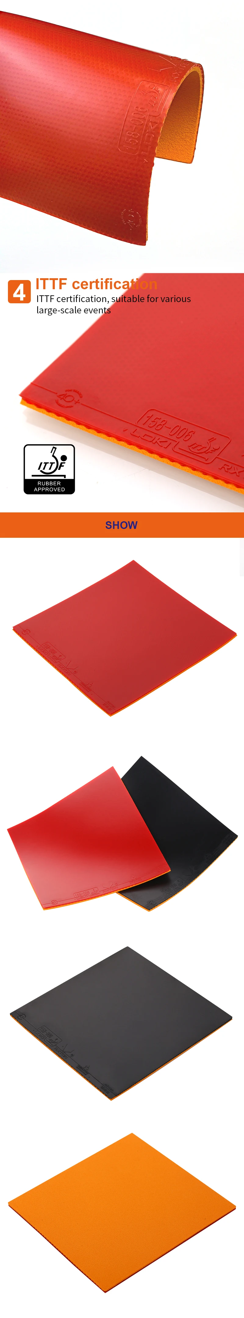 Loki Rl New Table Tennis Bat Rubbers Table Tennis Cover Rubber Ping