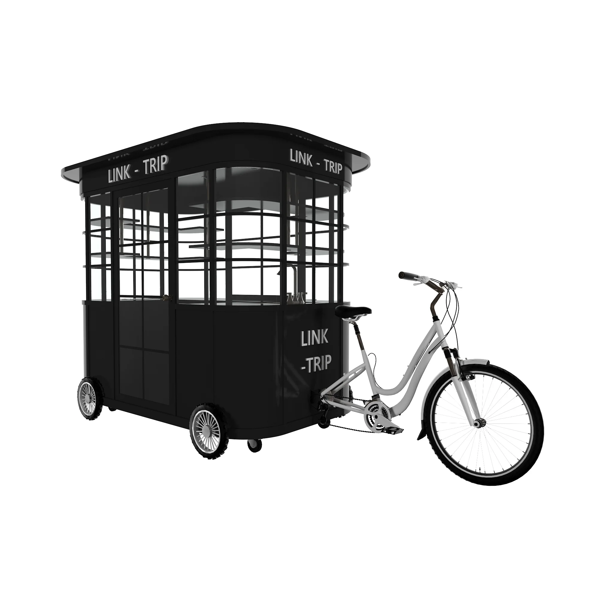 Kiosk Bicycle Mobile Customized Modern Outdoor Food Kiosk