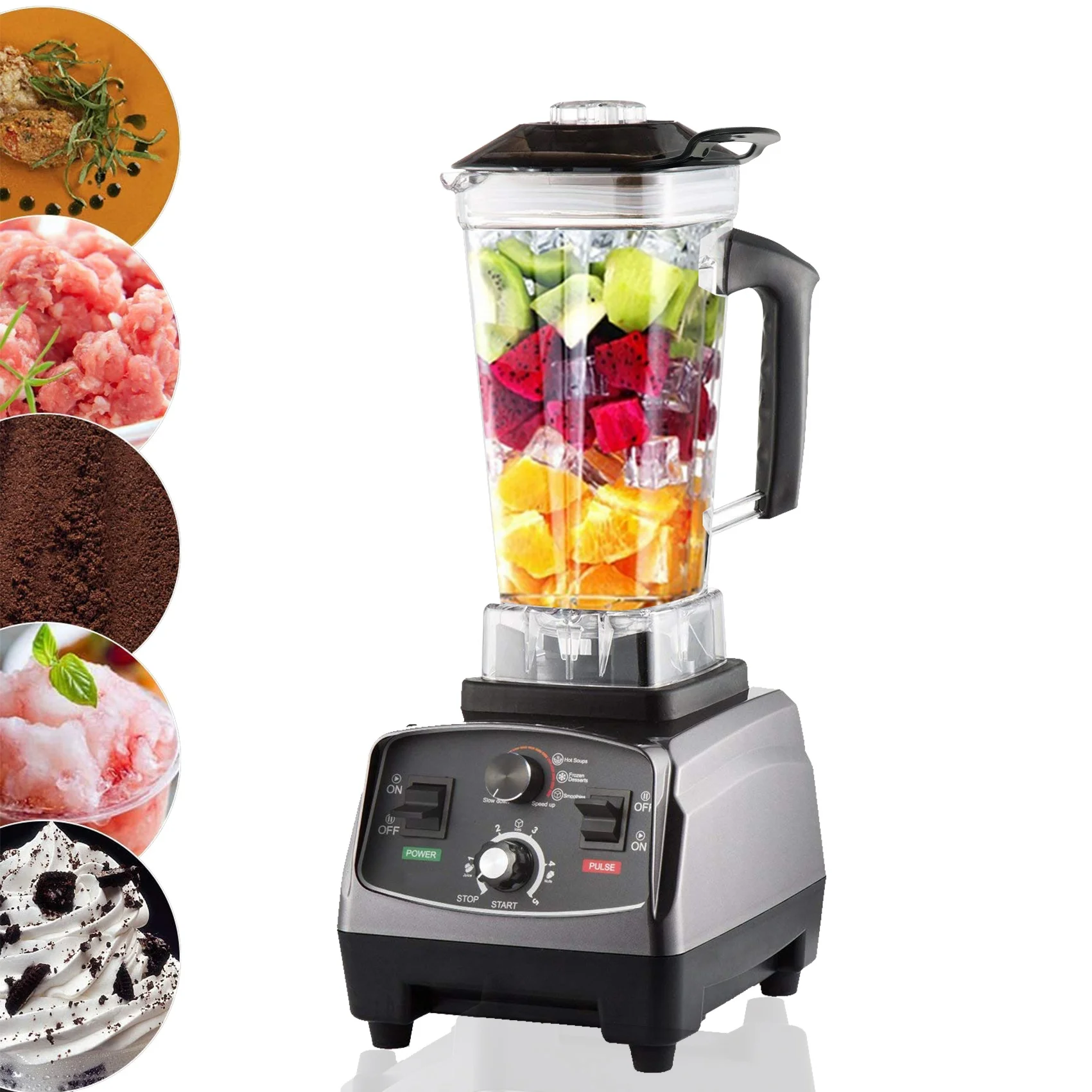 2L 1000W Manual Control Variable High Speed Commercial Blender TT