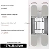 Silver [177*28] 3D hinge