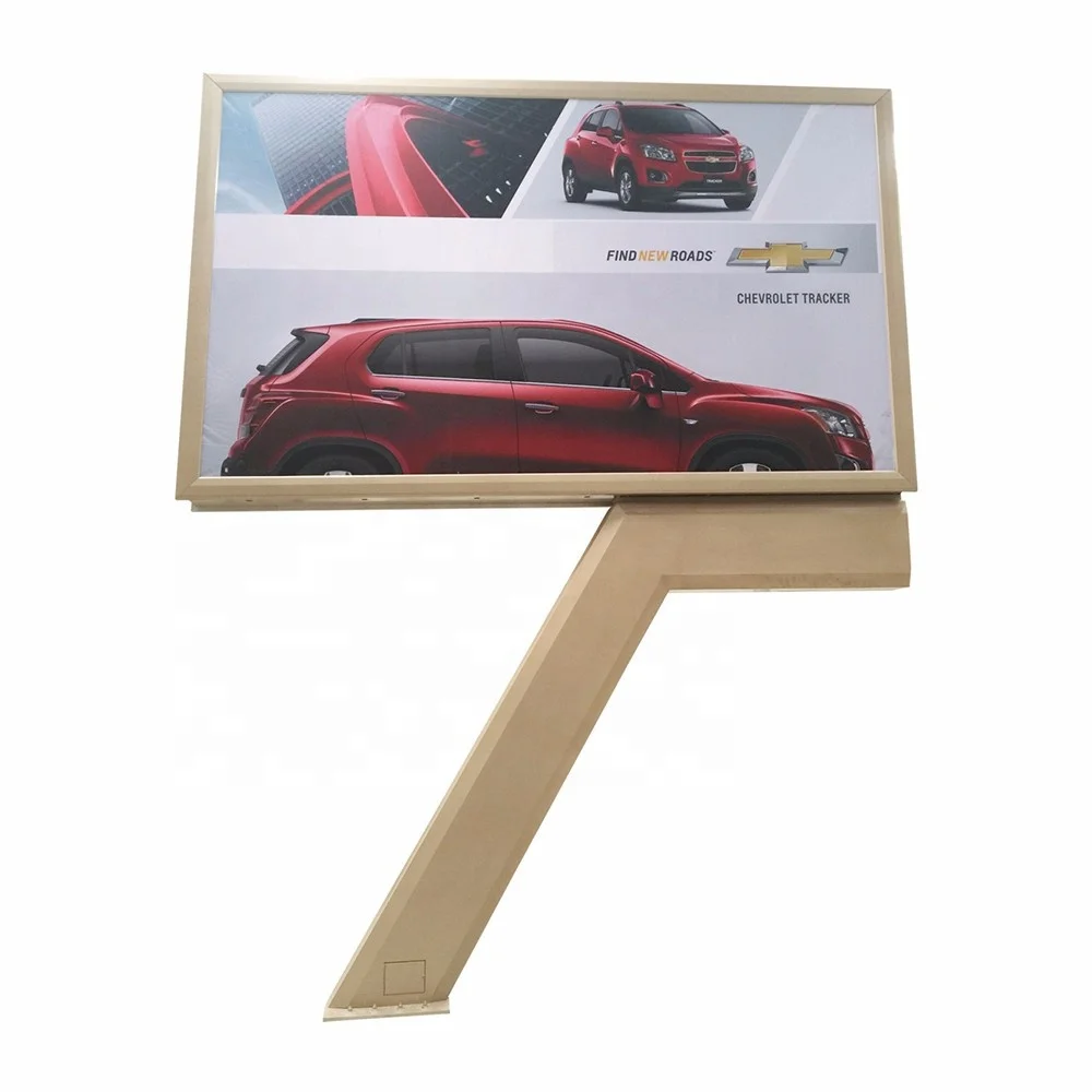 Outdoor Large 4x3 Single Side Scrolling Lightbox Advertising Billboard