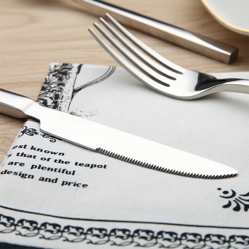 Столовые приборы Armhorse из нержавеющей стали 18/8, столовая посуда, вилка для торта, ложка для чая, кофе, нож для стейка