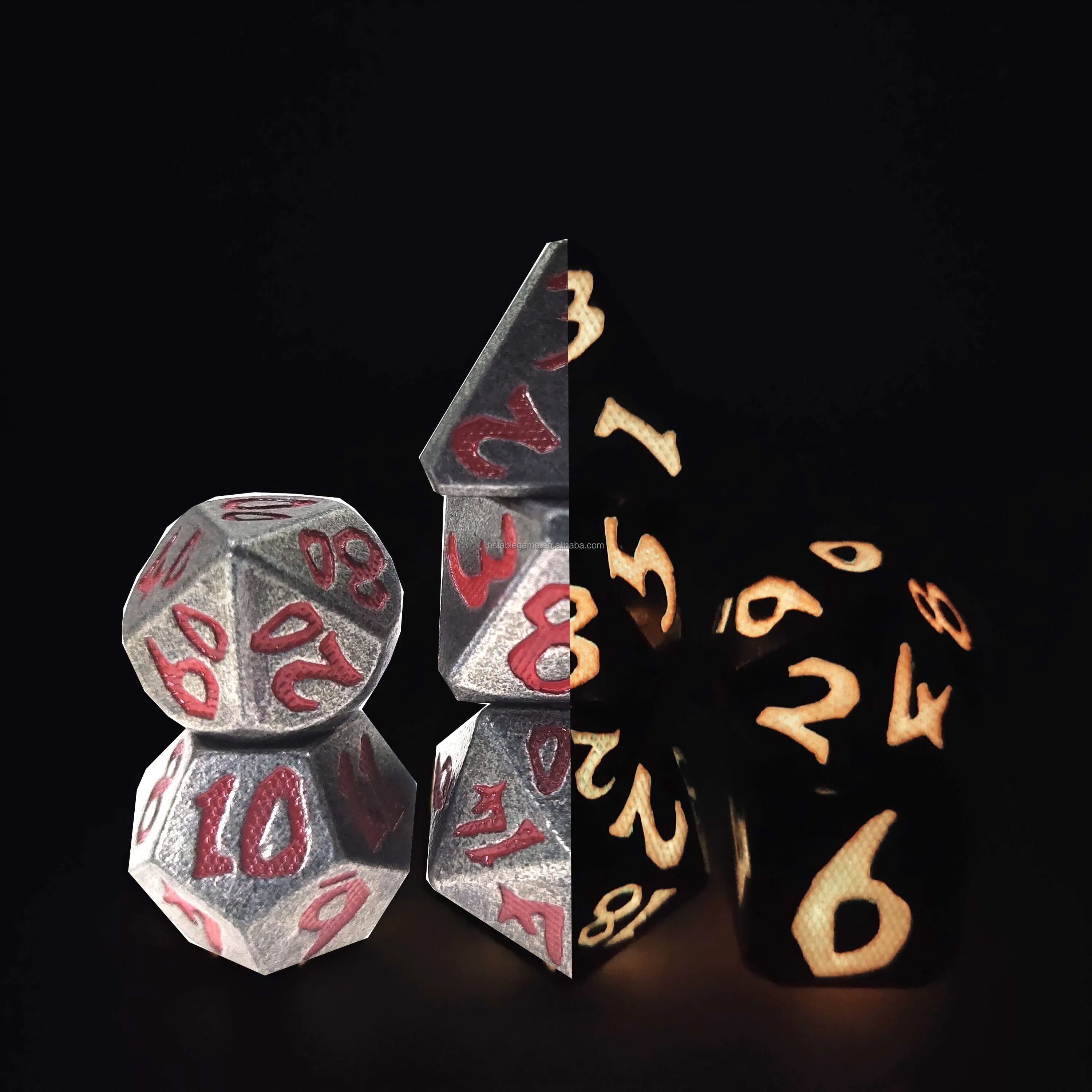 Hs Hot Sales Metal Polyhedral Dnd Dice Dungeons And Dragons Dnd Table