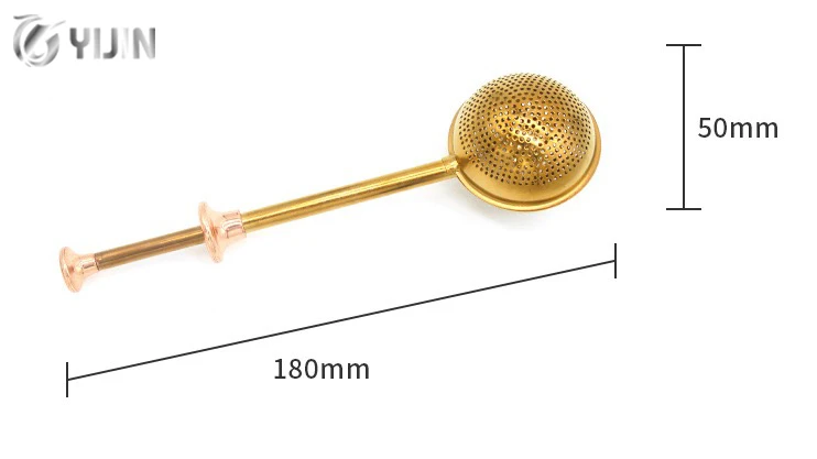 Premium Metal Tea Infuser Strainer with Handle