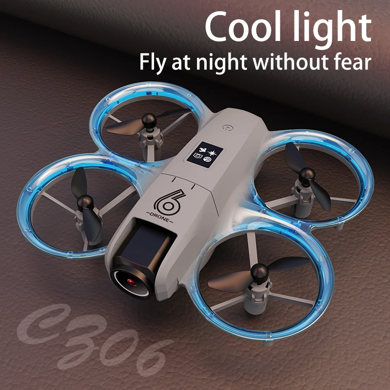 WIFI FPV RC Drone Quad with Dual Camera 4K, Lights Control and Obstacle Avoidance for Kids