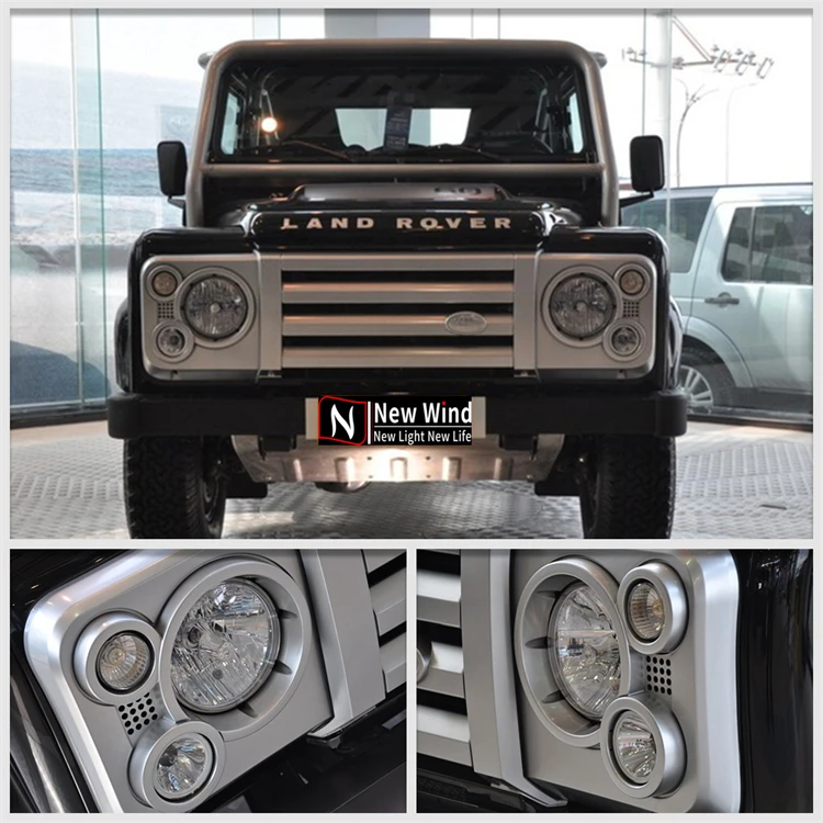 thumbnail image 2 of Britpart TD5 Style Radiator Grille & Headlamp Surround Kit For Land Rover Defender - Black 2 of 3