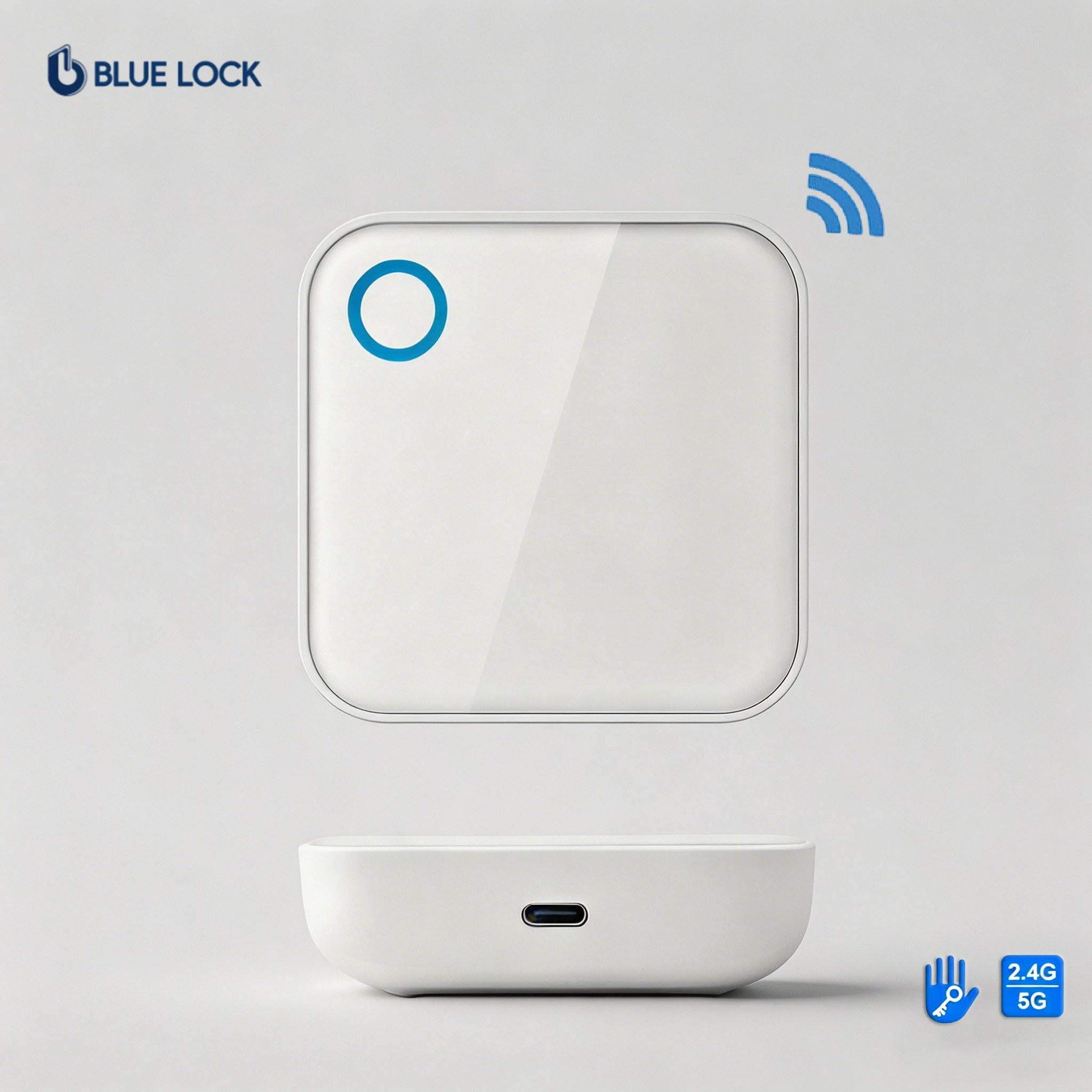 Bluelock G5 Smart Lock WiFi Gateway for 5G Wi-Fi BLE Remote Control Compatible with TTLock Google Home Alex
