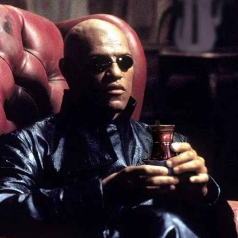 Armless Retro Round Clip on Nose Glasses Matrix Morpheus Movie Rimless Sunglasses Men