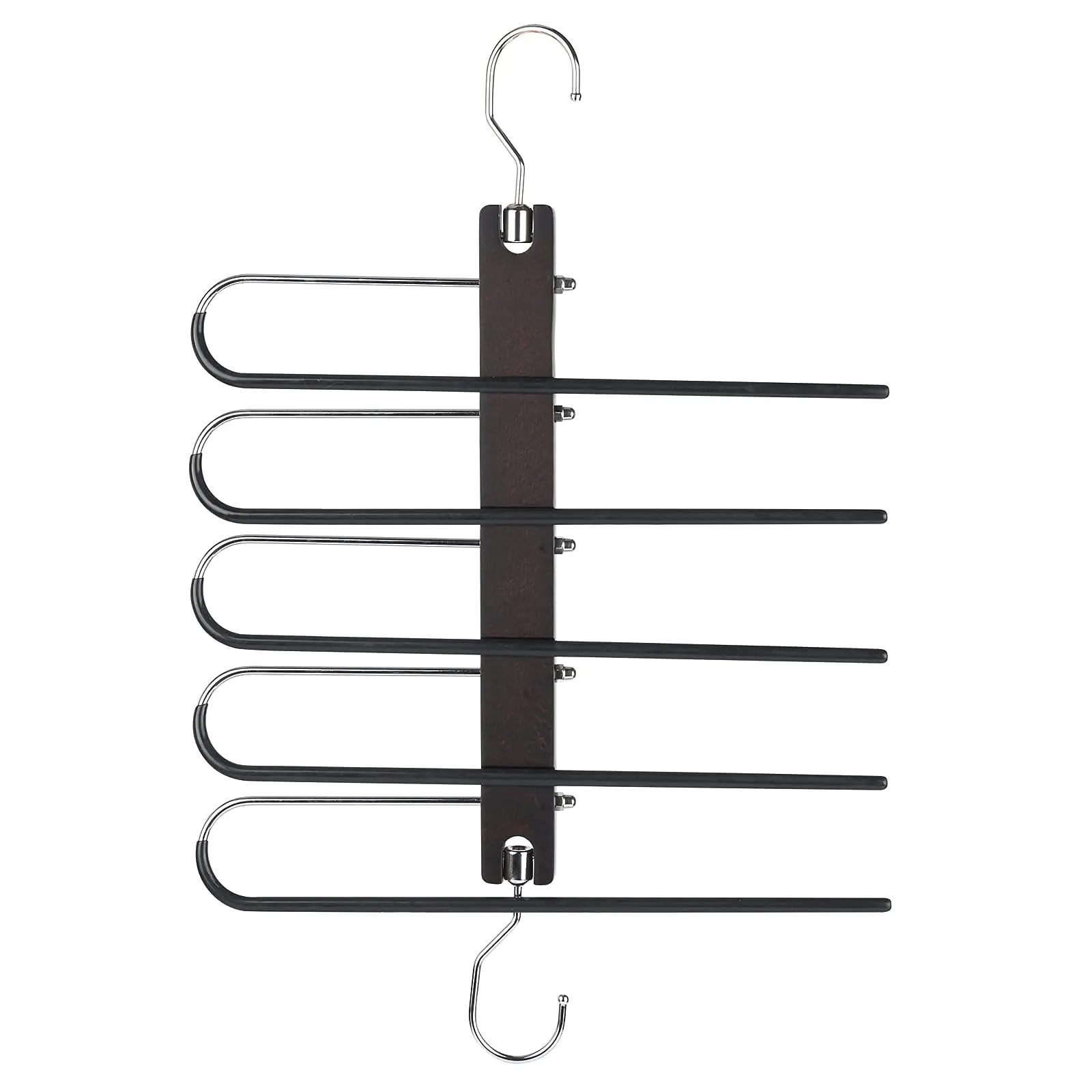 Wholesale Multifunction 5 Layers Hangers Multi Tier Clothes Rack  Metal Pant Hangers for Space Saving