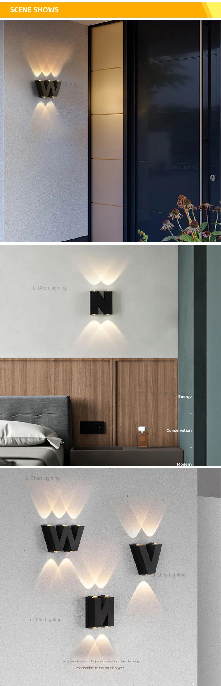 bd25 wholesale outdoor waterproof ip65 decorative surface mounted indoor wall lamp lights for home  -5