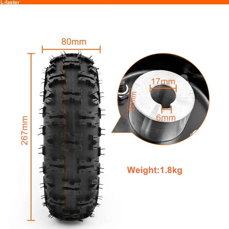 L-faster 10 Inch Dual Drive Airwheel Reverse Electric Conversion Kit