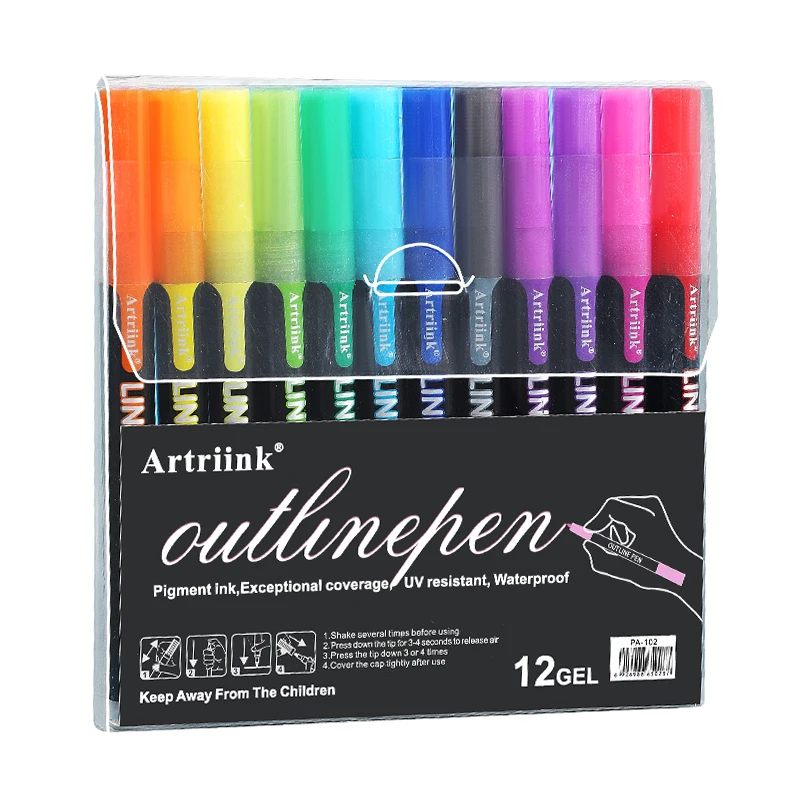 Artriink Decorative Painting Waterproof Glitter Markers