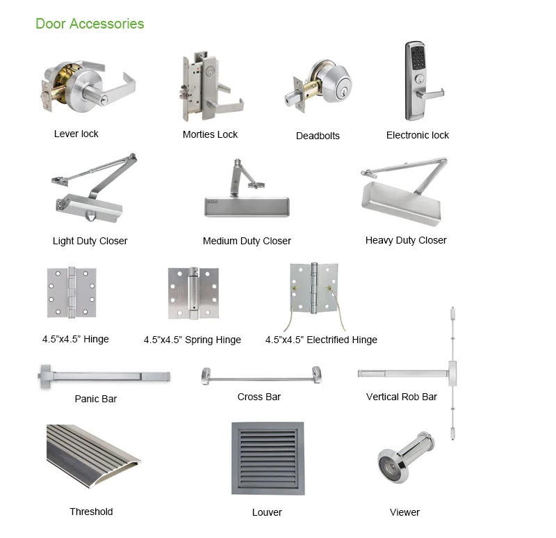 Commercial Hollow Core Fire Rated Door Steel - Sinron