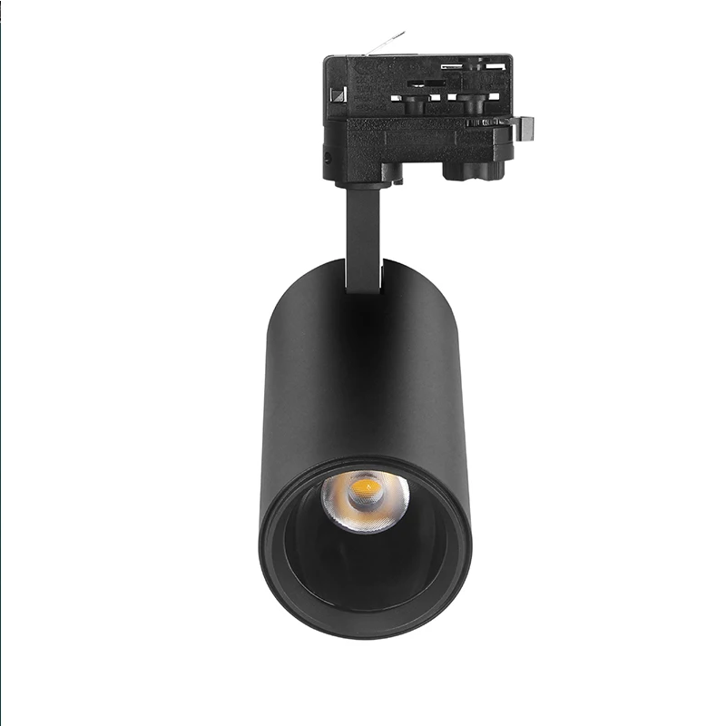 Может занять от 10 до 30 Вт 3 4 фазный провод COB Регулируемый прожектор Led Light Rail светодиодный Трековый светильник для коммерческих проектов