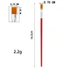 16,5 cm plastique rouge jaune dessus plat