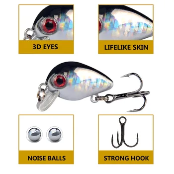 Internal Laser Minnow Lure, Bionic Hard Bait Fishing Hook, 2.6cm/2.1g, Suitable for Tilapia – Minnow – view 4
