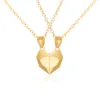 Gold couple necklace