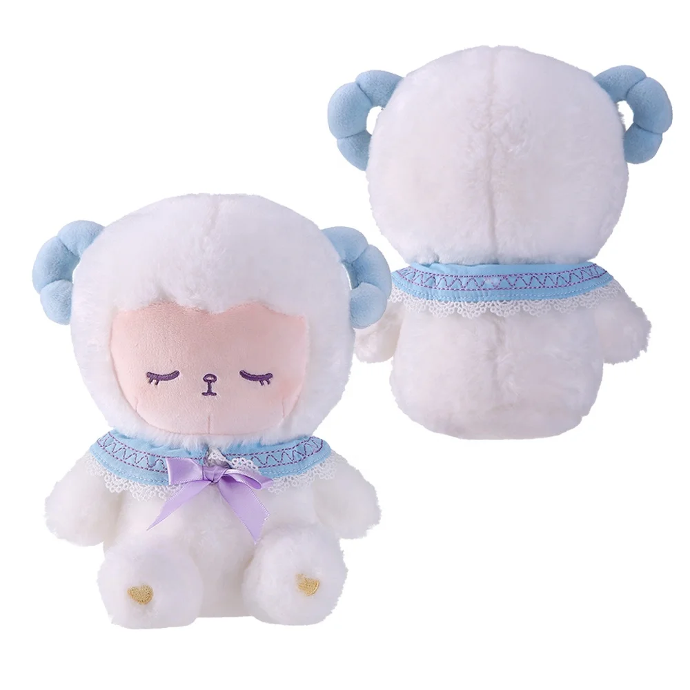安いかわいいぬいぐるみ羊のおもちゃブルーリボンカスタム 安いかわいいぬいぐるみ羊のおもちゃブルーリボンカスタム