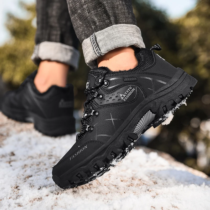 Bottes De Randonnée Imperméables Pour Homme - Taille 41, Gris, Semelle Antidérapante, Montantes, Légères