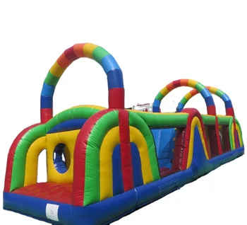 12M/39ft  Popular Funny Competitive challenges Games  inflatable obstacle course for kids and adult