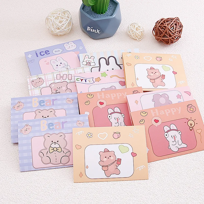 Kids Birthday Party Invitation Cards Cute Greeting Card Envelopes ...