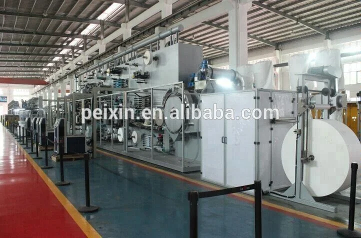 Full Automatic pampers Baby Diaper Making Machine