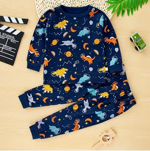 Unisex Kids Pajamas Set 100% Cotton Summer Sleepwear Printed Hot Sale Children's Clothing Wholesale Pajamas for Boys Girls