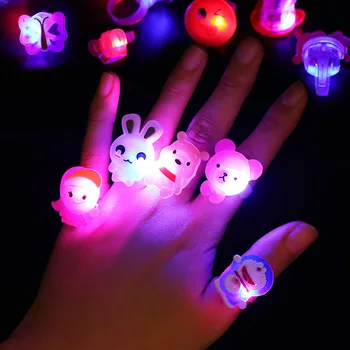 Creative Design Multiple Styles Cartoon Figure Hand Ornaments Jewelry Soft Silicone Adjustable Kids Ring