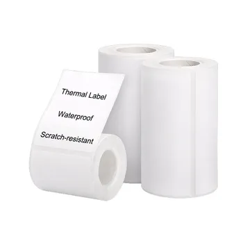 Detonger Thermal self-adhesive blank white label barcode qr code pricetag waterproof oilproof tear resistant sticker labels