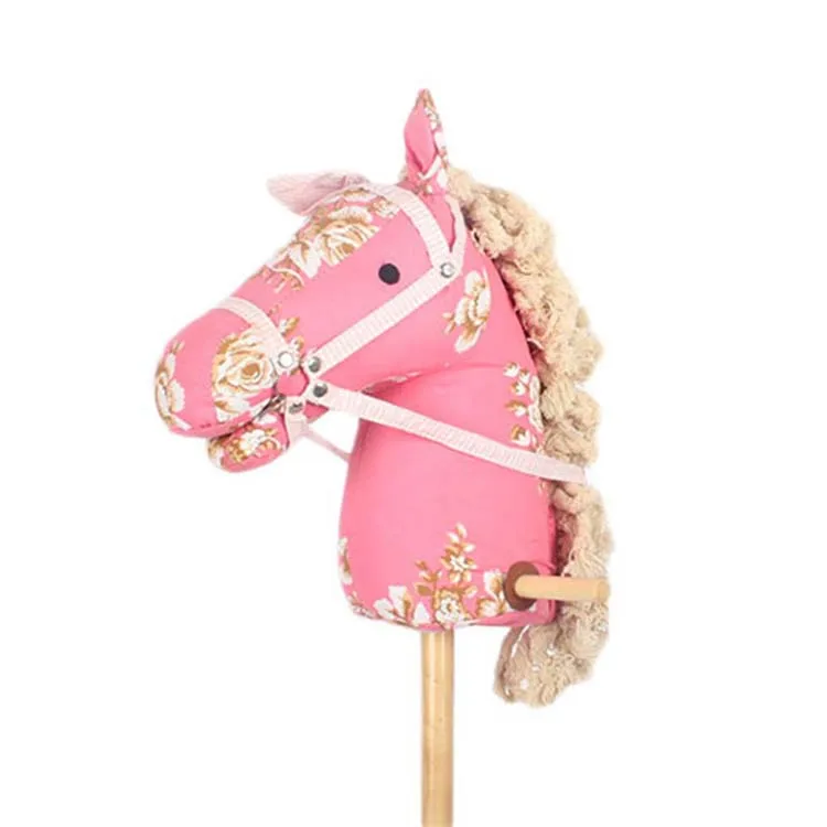 2021 plush stick model horse toys kids baby stick riding horse toy cowboy song and gallopping children plush stuffed toys