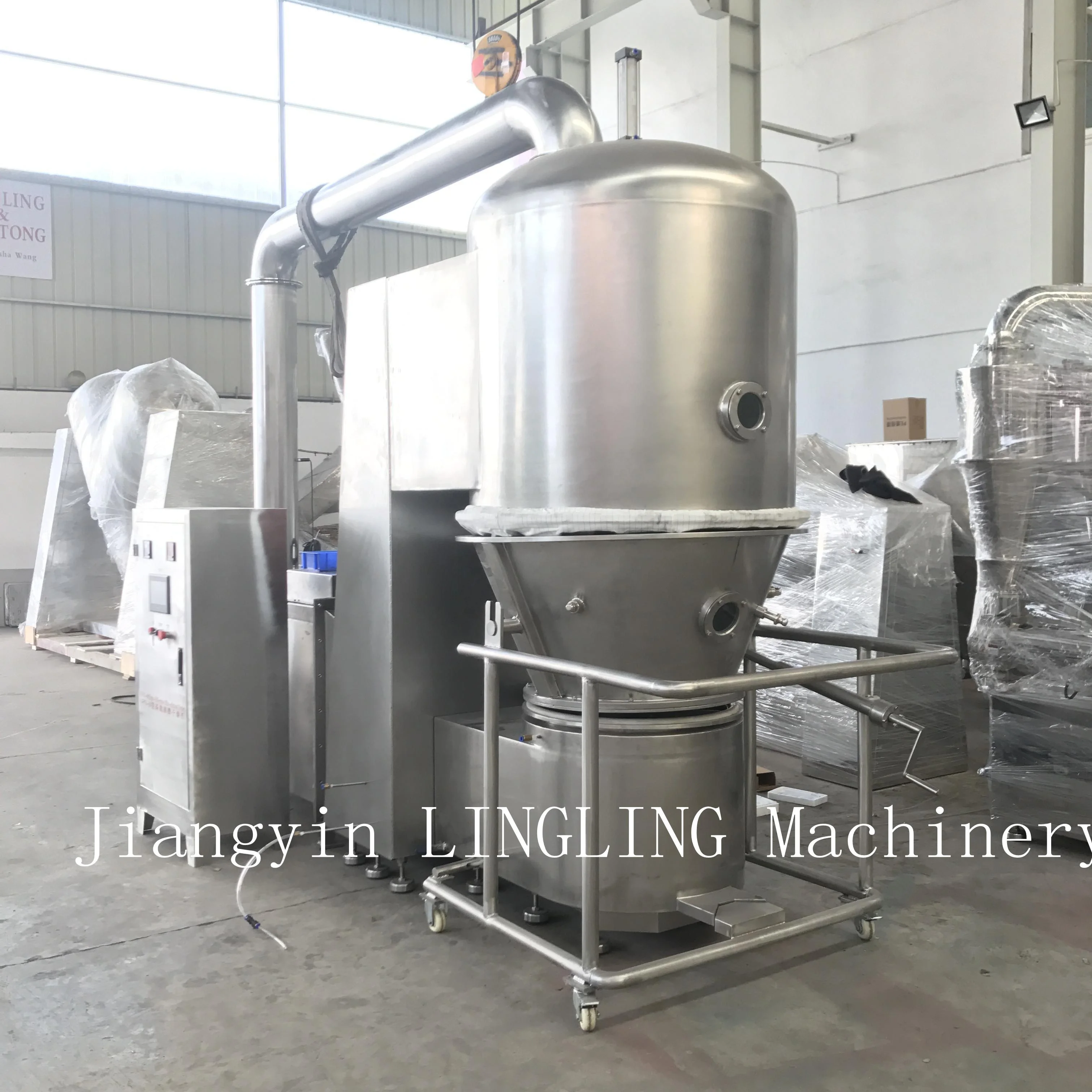 GFG WJT High Efficient Fluidized Fluid Bed Granulator Granulation Spray Dryer Hazelnut FBD Drying Machine