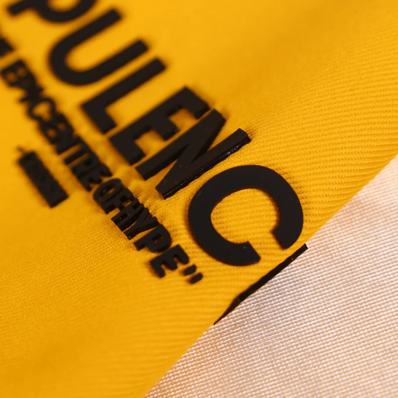 Custom 3D Heat Transfer Logo Silicone Label DIY Thermal Transfer Hot Vinyl Iron Sticker Iron on logo 3D Label