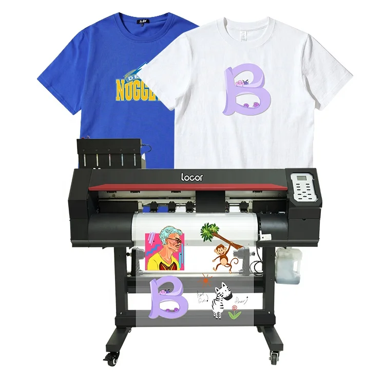 Locor Dtf Machine 60cm Width New Generation Direct to Film for All Kinds of Fabric Dtf Printer with Powder Machine