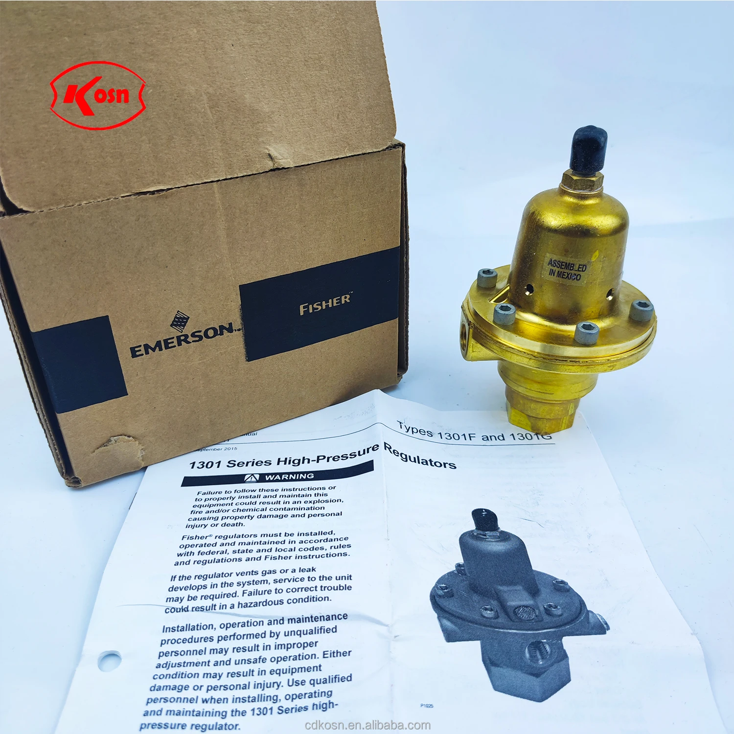 Fisher Types 1301G Model 1301G-101 Self-Operated High Pressure Regulators
