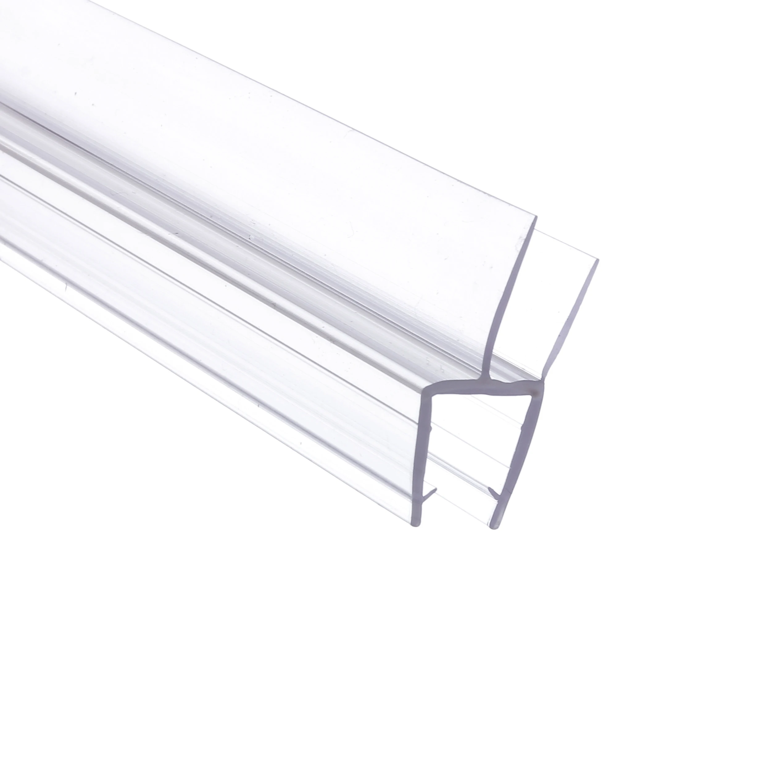 2024 New Hot Sale PVC Bath Shower Screen Bottom Seal Strip Curved Rubber Plastic Seal Strip