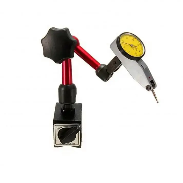 TEBAK Adjustable Magnetic Stand for Dial Indicator Gauge Fine Adjustment Arm Magnetic Base Holder