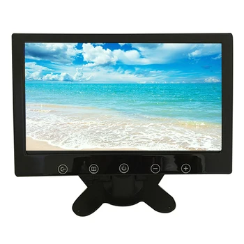 Factory hot car line 9-inch AV touch button desktop monitoring display 12-24V universal ultra-thin