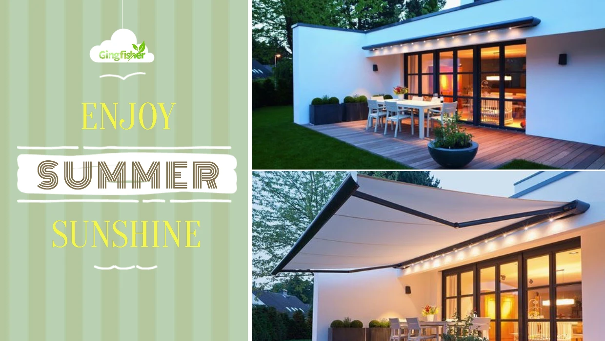 New Patent Design Luxury Full Cassette Motorized Retractable Awning