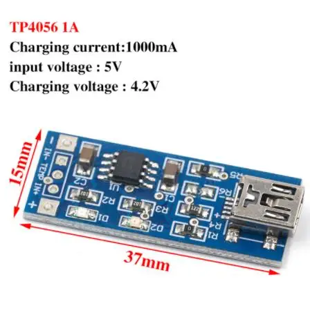 Tp4056 Tc4056 5v 1a Type-c Micro Usb 18650 Lithium Battery Charging ...