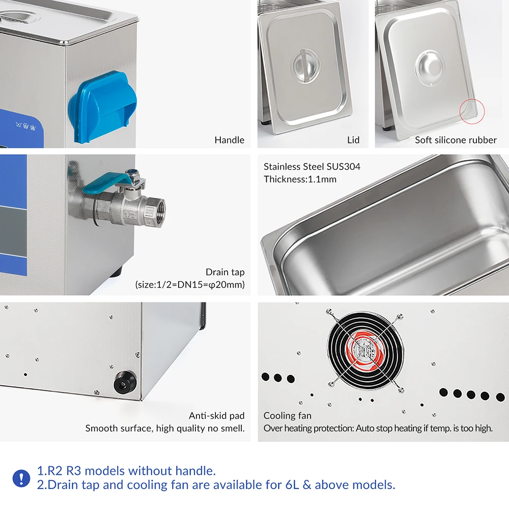 GT SONIC Ultrasonic Cleaner for Vinyl Record Cleaning - 6L