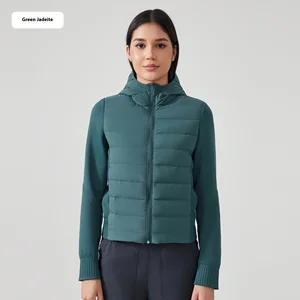 Women's Waterproof Lightweight Down Jacket Autumn and Winter Slim-Fit Short Hat Collar Warm DAW008 Design