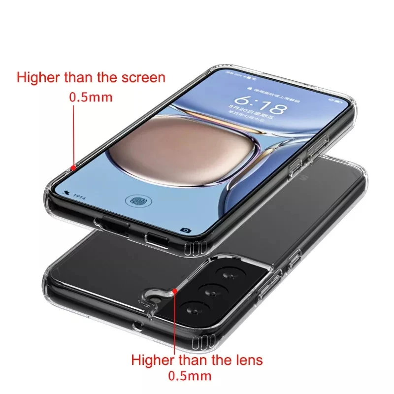 Clear Tpu Hard Magnetic Case For Samsung S24 S24 Plus Wireless Charging ...