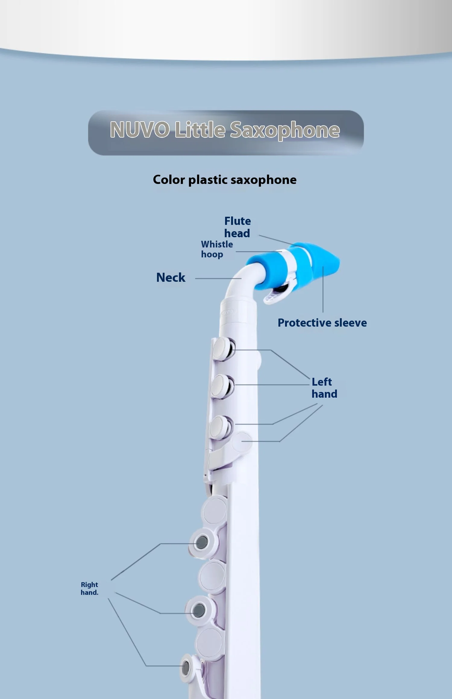 Nuvo JSAX Lightweight Waterproof Saxophone for Children - Perfect Mini ...