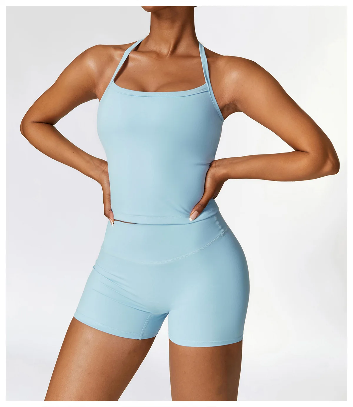Fashion Color-Block Yoga Suits