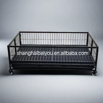 Hotselling 37inch 43inch dog whelp ing top box with plastic floor for puppy playpen