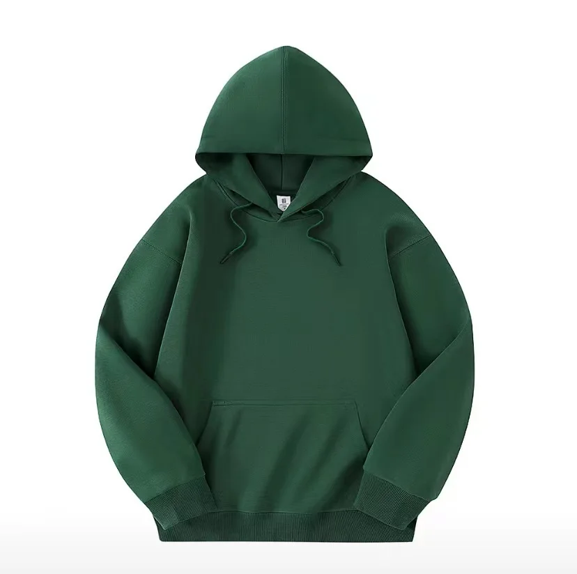 Double-layer Hooded Shoulder Pullover Hoodie for Men Autumn Winter Fashion Brand Large S detail