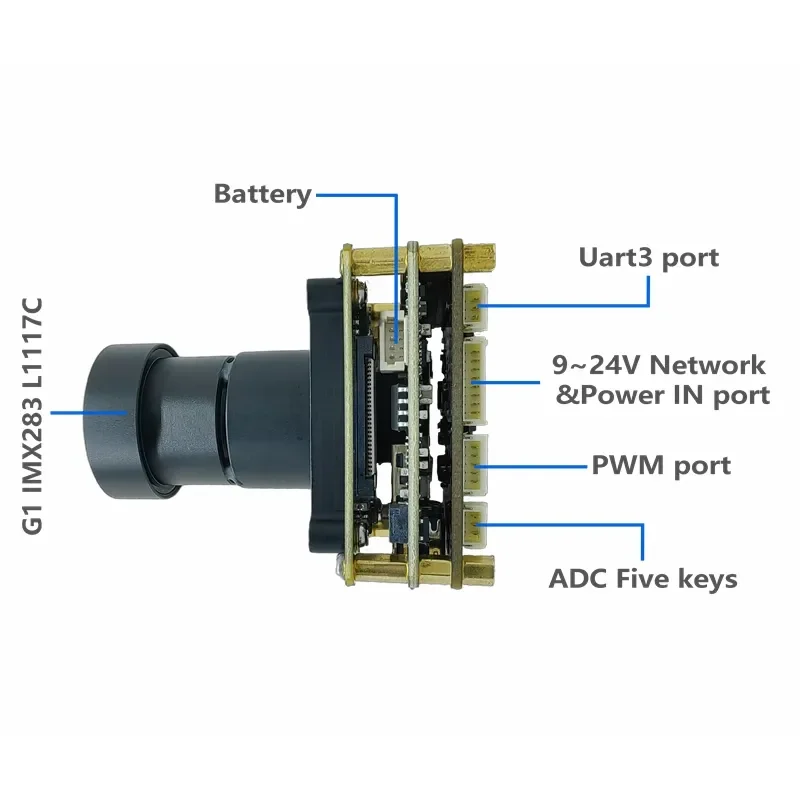 Customized IMX283 Camera Module 1'' inch Sensor 4k 60fps UVC USB Camera Drive Free Module 20 Megapixel Machine Vision Camera